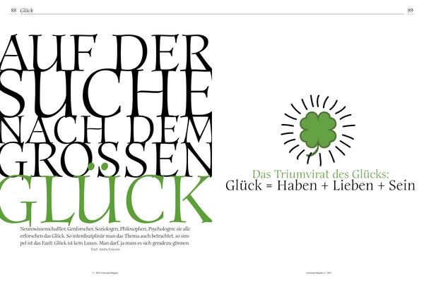 Das große Glück im Universummagazin
